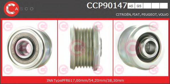 CCP90147AS CASCO Alternator Freewheel Clutch