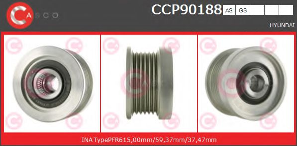 CCP90188AS CASCO Alternator Freewheel Clutch