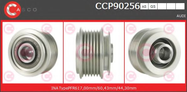 CCP90256AS CASCO Alternator Freewheel Clutch