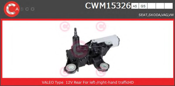 CWM15326AS CASCO Wiper Motor