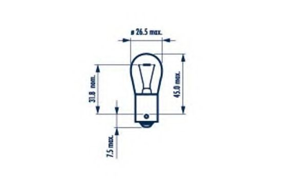 Bulb, auxiliary stop light