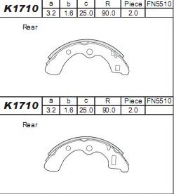 K1710 ASIMCO Brake System Wheel Brake Cylinder