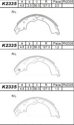 K2335 ASIMCO Brake System Wheel Brake Cylinder