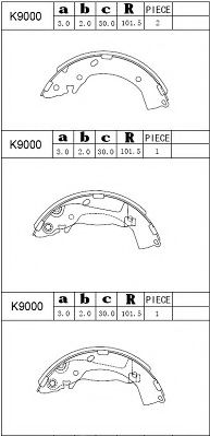 K9000 ASIMCO Wheel Suspension Wheel Bearing Kit