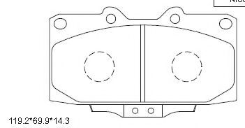 KD1358 ASIMCO Brake System Brake Pad Set, disc brake