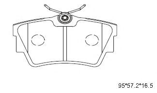KD1518 ASIMCO Brake System Brake Pad Set, disc brake