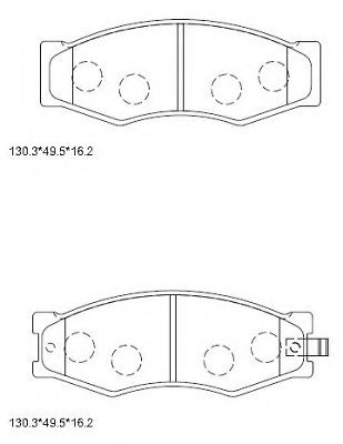 KD1787 ASIMCO Brake System Brake Pad Set, disc brake