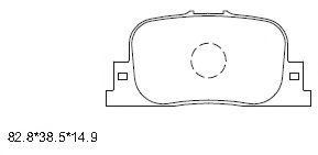 KD2721 ASIMCO Тормозная система Комплект тормозных колодок, дисковый тормоз