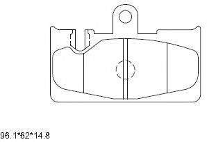 KD2752 ASIMCO Brake System Brake Pad Set, disc brake