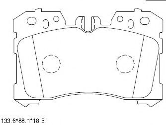 KD2778 ASIMCO Brake System Brake Pad Set, disc brake