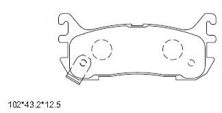 KD3713F ASIMCO Brake System Brake Pad Set, disc brake