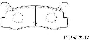 KD3753 ASIMCO Brake System Brake Pad Set, disc brake
