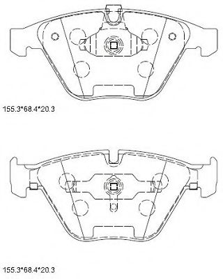 KD7535 ASIMCO Brake System Brake Pad Set, disc brake