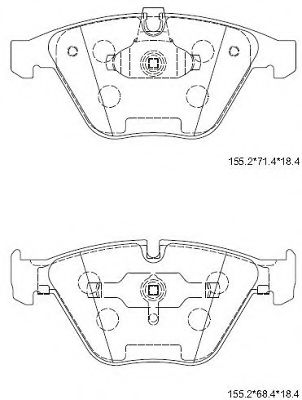 KD7535H ASIMCO Brake System Brake Pad Set, disc brake