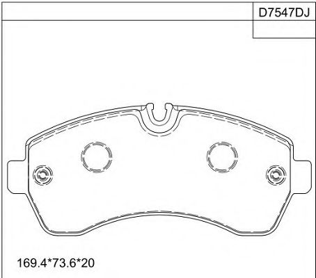 KD7547D ASIMCO Brake System Brake Pad Set, disc brake
