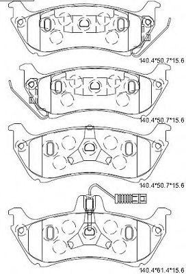 KD7572 ASIMCO Brake System Brake Pad Set, disc brake