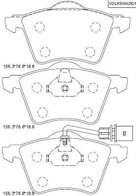 KD7580 ASIMCO Brake System Brake Pad Set, disc brake