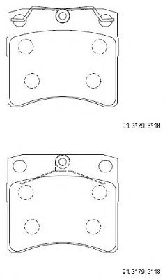 KD7723 ASIMCO Brake System Brake Pad Set, disc brake