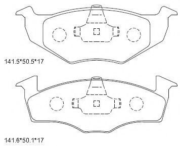 KD7753 ASIMCO Brake System Brake Pad Set, disc brake