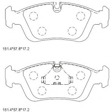 KD7774 ASIMCO Brake System Brake Pad Set, disc brake