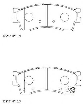 KD9757 ASIMCO Brake System Brake Pad Set, disc brake