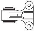 SB2654 FRAP Wheel Suspension Control Arm-/Trailing Arm Bush