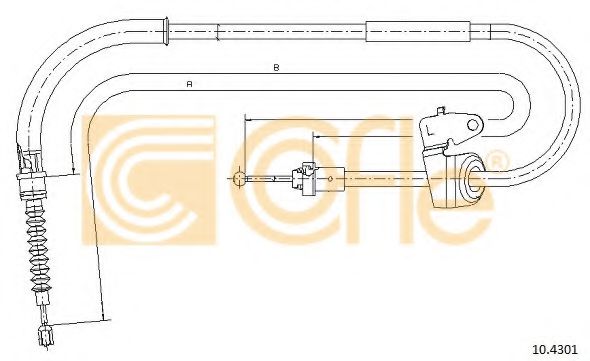 10.4301 COFLE Cable, parking brake