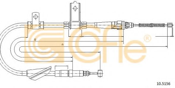 10.5156 COFLE Cable, parking brake