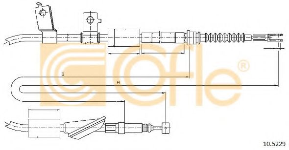 10.5229 COFLE Cable, parking brake