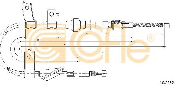 10.5232 COFLE Cable, parking brake