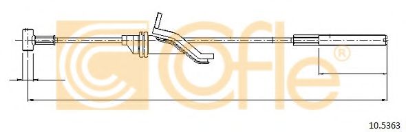 10.5363 COFLE Brake System Cable, parking brake
