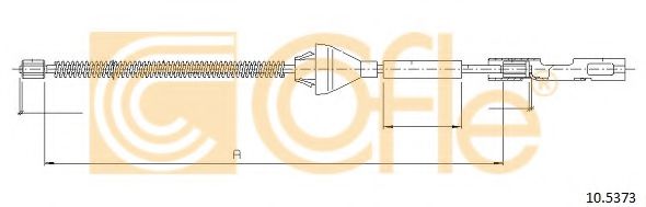 10.5373 COFLE Тормозная система Трос, стояночная тормозная система