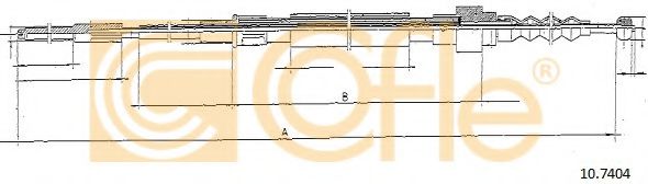 10.7404 COFLE Cable, parking brake