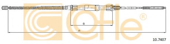 10.7407 COFLE Cable, parking brake