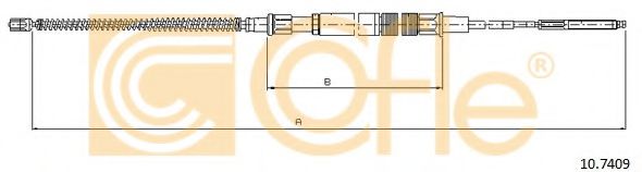 10.7409 COFLE Cable, parking brake