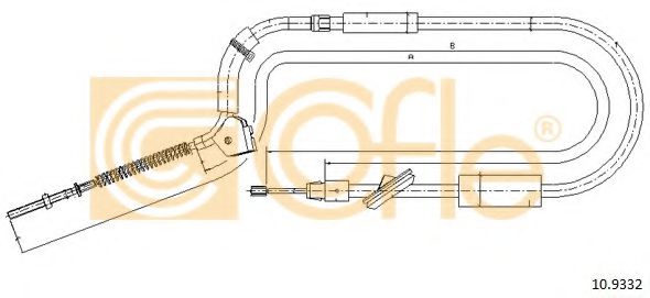 10.9332 COFLE Cable, parking brake