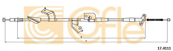 17.4111 COFLE Cable, parking brake