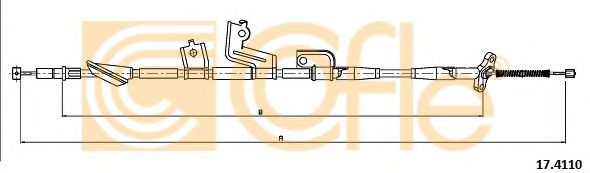 17.4110 COFLE Cable, parking brake