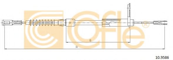 10.9586 COFLE Cable, parking brake