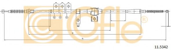11.5342 COFLE Тормозная система Комплект тормозных колодок, стояночная тормозная система