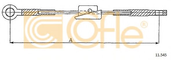 11.545 COFLE Тормозная система Трос, стояночная тормозная система