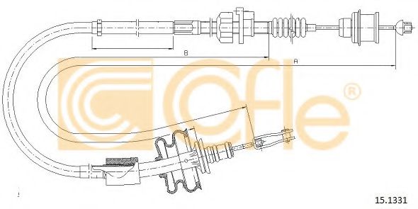 15.1331 COFLE Clutch Cable