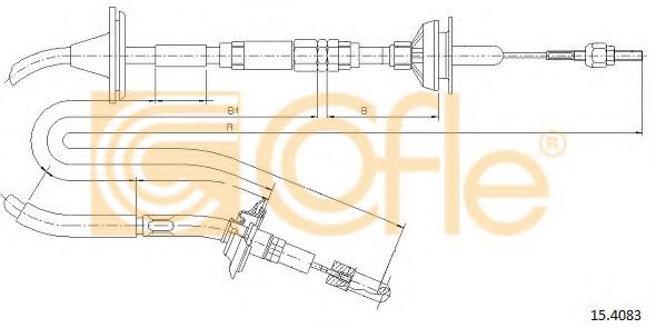 15.4083 COFLE Deflection/Guide Pulley, v-ribbed belt