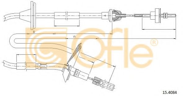 15.4084 COFLE Deflection/Guide Pulley, v-ribbed belt
