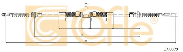 17.0379 COFLE Cable, parking brake
