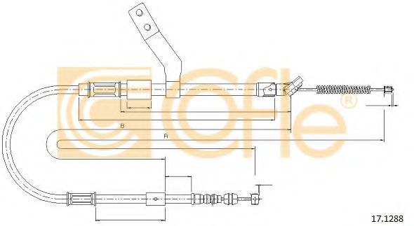 17.1288 COFLE Cable, parking brake