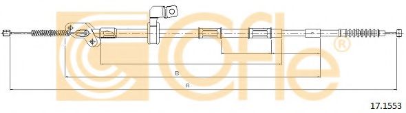 17.1553 COFLE Brake System Cable, parking brake