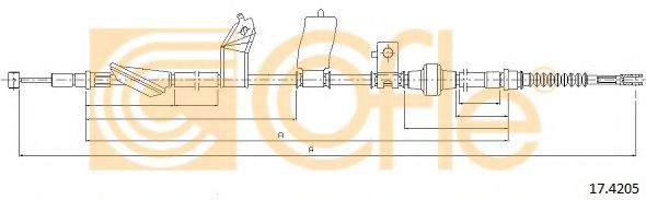 17.4205 COFLE Cable, parking brake