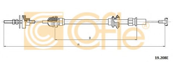 19.208E COFLE Clutch Cable