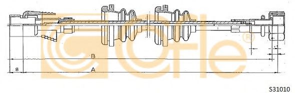 S31010 COFLE Ременный привод Паразитный / Ведущий ролик, зубчатый ремень